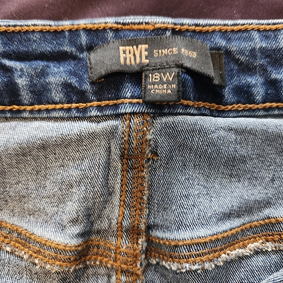 Frye Blue A-Line Knee-Length Casual Skirt - Picture 4 of 6